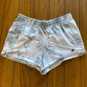 Champion gray tye dye shorts